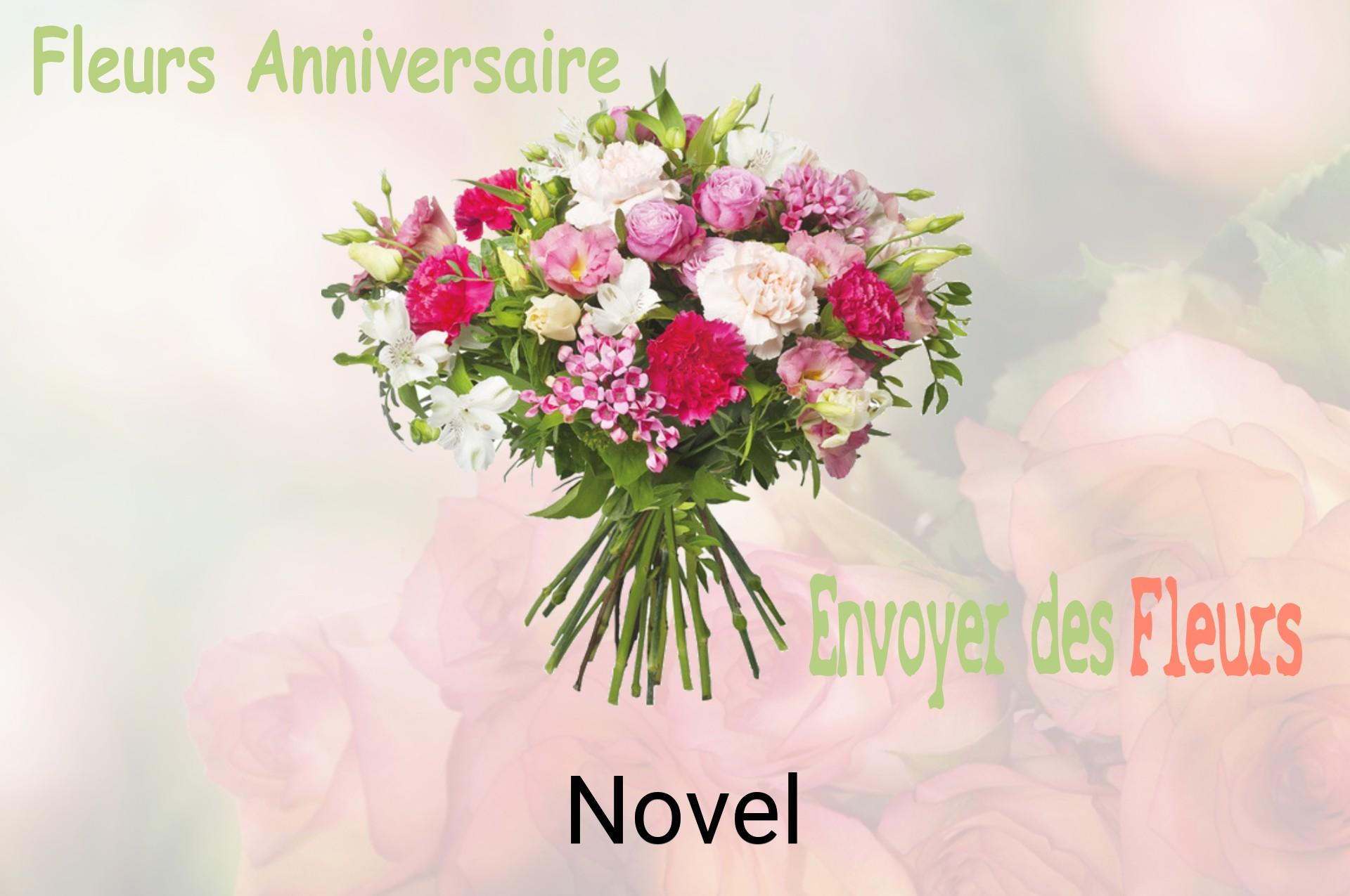 Bouquet de fleurs d’anniversaire livré à Novel